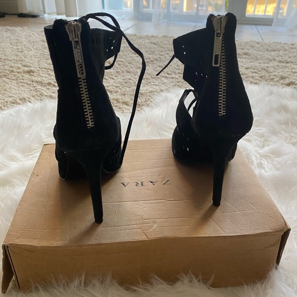 Zara Lace Up Heels - Picture 5 of 7